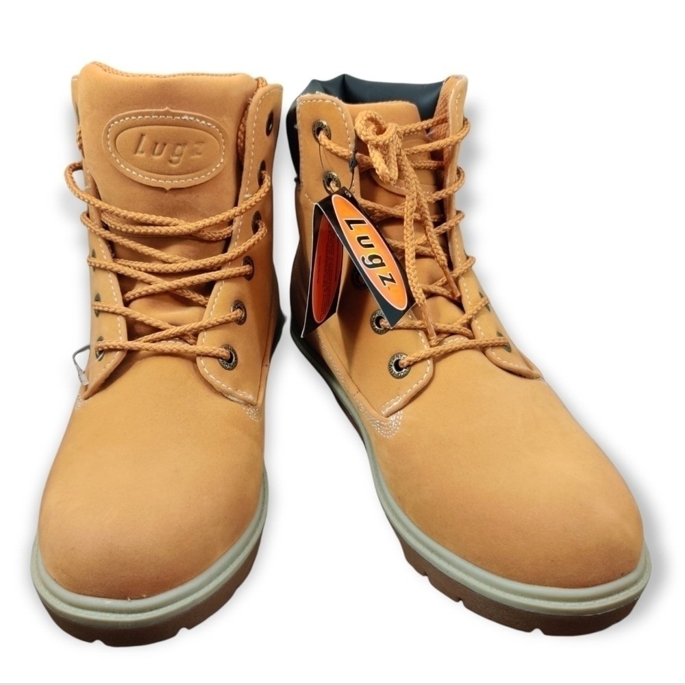 LUGZ Rucker Hi Ankle Boot Women Sz 9 Wheat Tan Lug Sole Casual‎ Walking Lace Up